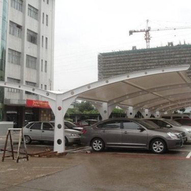 Manufacturer of membrane structure carport series professional customized diagonal pull rod double cantilever sturdy and durable