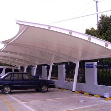Customized membrane structure carport car shed manufacturer with double opening anti-corrosion and long-lasting use