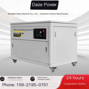 Backup power 20KW30KW40KW40KW silent gasoline generator set has a wide range of single-phase and three-phase applications