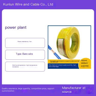 BV16 25 35 50 square single stranded hard wire for power equipment, daily electrical appliances, instruments, telecommunications