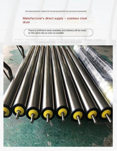 Jintai Stainless Steel Rollers 50 38 60 Non Power Assembly Line Rollers Active and Passive Galvanized Rollers with Bearings