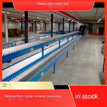 Heavy duty roller line for sorting, lightweight, energy-saving, flexible and easy to use manual pushing