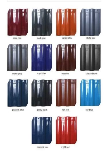 Western style S-tile rural chain tile flat tile antique ceramic tile can be produced and sold in construction factories
