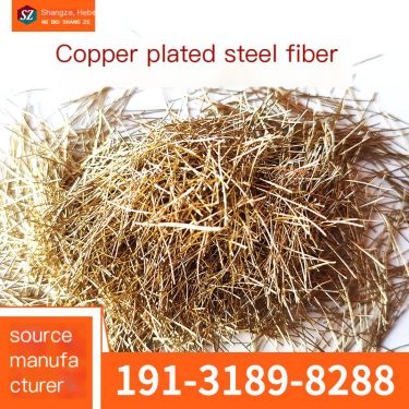 Copper plated steel fiber anti-aging bridge steel fiber manufacturer Copper plated steel fiber pavement concrete
