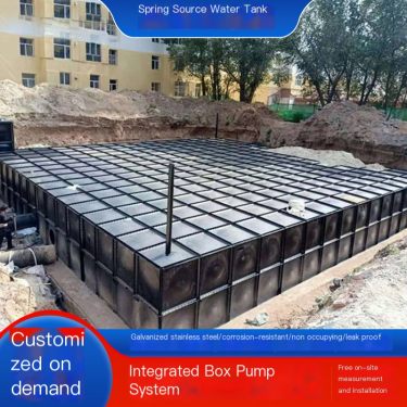 Quanzhiyuan Fire Water Tank Pump Station Box Pump Integrated Water Tank Durable Leak proof Remote Control