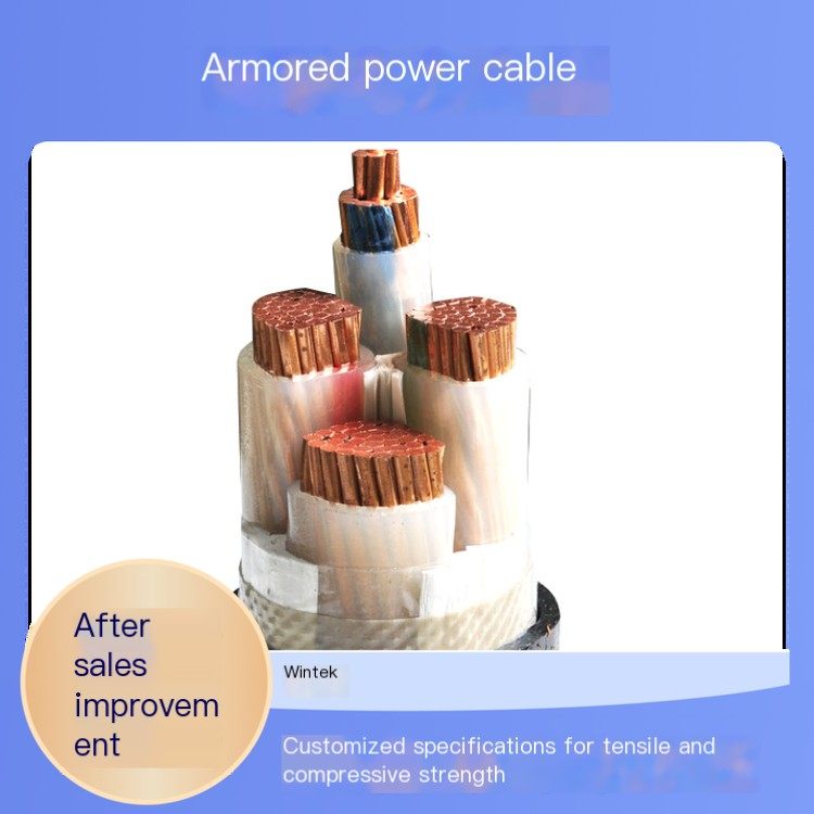 Customized specifications for tensile and compressive strength of armored special armored power cables are complete