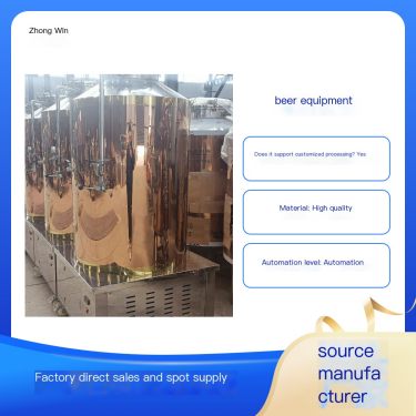 Zhongying Supply 500L Stainless Steel Beer Fermentation Tank Craft Beer Equipment Fully Automatic Saccharification System
