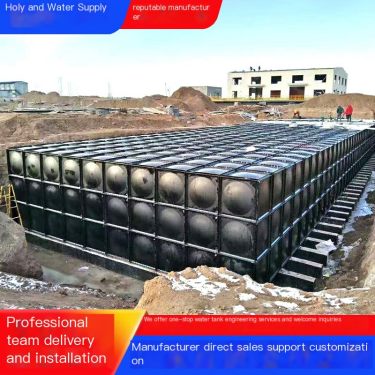 BDF buried/stainless steel water tank galvanized composite plate box pump integrated equipment with good sealing performance