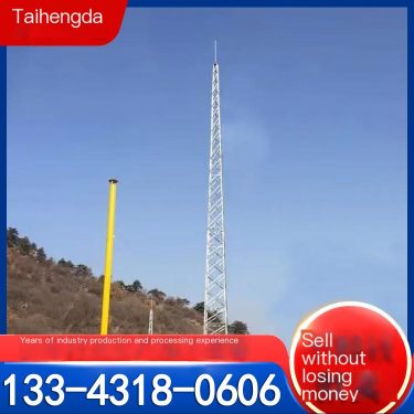 Round steel lightning protection tower, triangular lightning protection tower, steel structure power main network line tower