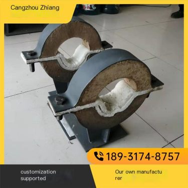 Customized DN500 insulated expanded vermiculite pipe support, high-quality low-energy overhead insulated sliding guide fixed pip