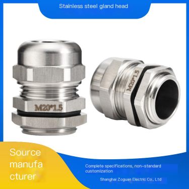Zoguan brand 304 stainless steel explosion-proof cable gland with multiple thread specifications available for non-standard cust