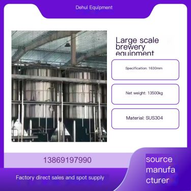DH Dehui Annual Production 3000 Tons Beer Factory Equipment Beer Processing and Production Complete Equipment Customizable