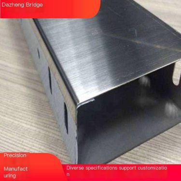 Lightweight, fire-resistant, and heat-insulating double-layer stainless steel cable tray for high-rise buildings