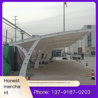 Professional team with years of experience in electric vehicle parking shed community charging pile membrane structure sunshade