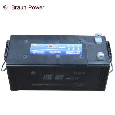 Technical parameters of 6-CQW-150 marine battery 12V150Ah maintenance free lead-acid battery pack for ships