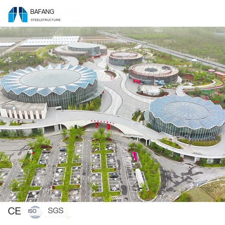 Processing membrane structure supporting anti-corrosion, galvanized, wind resistant flower and tree trading center project for i