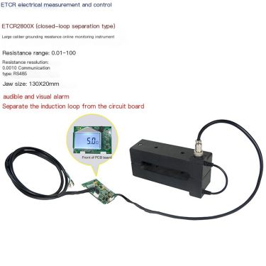 Iridium Tech ETCR2800X Large Diameter Grounding Resistance Online Monitoring Instrument with RS485 Communication