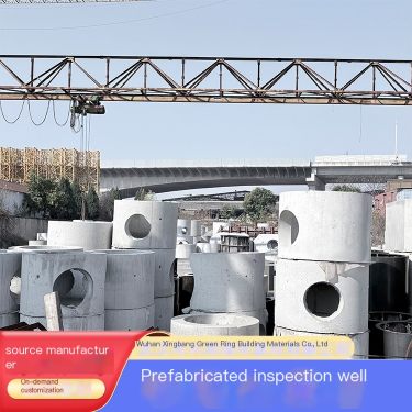 High strength precast concrete rainwater inspection well for drainage engineering, resistant to cracking and acid and alkali, Xi
