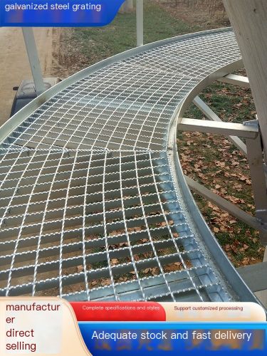 Biaoying hot-dip galvanized steel grating composite hot-dip galvanized steel used for laying steel structure platforms 325/30/10