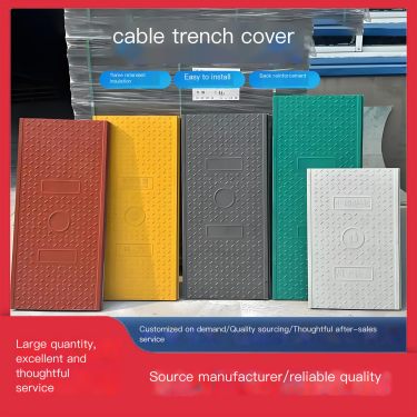 Electric Power Ditch Cover Plate for Municipal Construction Drainage Ditch Composite Cable Trench Cover Plate with Strong Load C