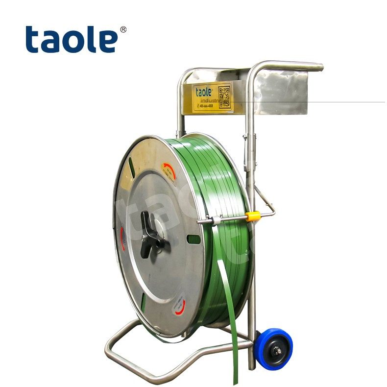 Taole brand stainless steel belt trolley 1608 packing belt PET/pp special small car mobile packing machine roll belt