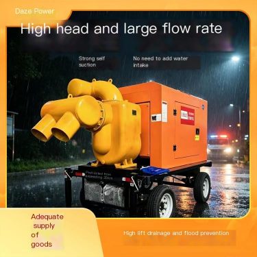 Dazhe Power Diesel Mobile Pump Truck 1800 cubic meter high lift mobile pump station large flood control pump
