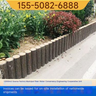 Prefabricated imitation wooden piles for river slope protection and bank protection in parks and gardens, a strong manufacturer