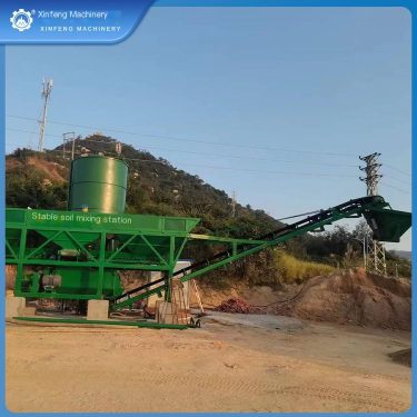 Xinfeng Construction Machinery can customize water stabilization station equipment WBZ300 to supply 300-600 stabilized soil mixi