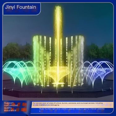 Jinyi Music Fountain Construction Unit has excellent craftsmanship, stable operation, and diverse styles to support customizatio