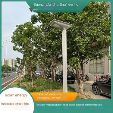 Baohui Lighting Multi functional Solar Smart Street Light High Power Complete Set with Pole