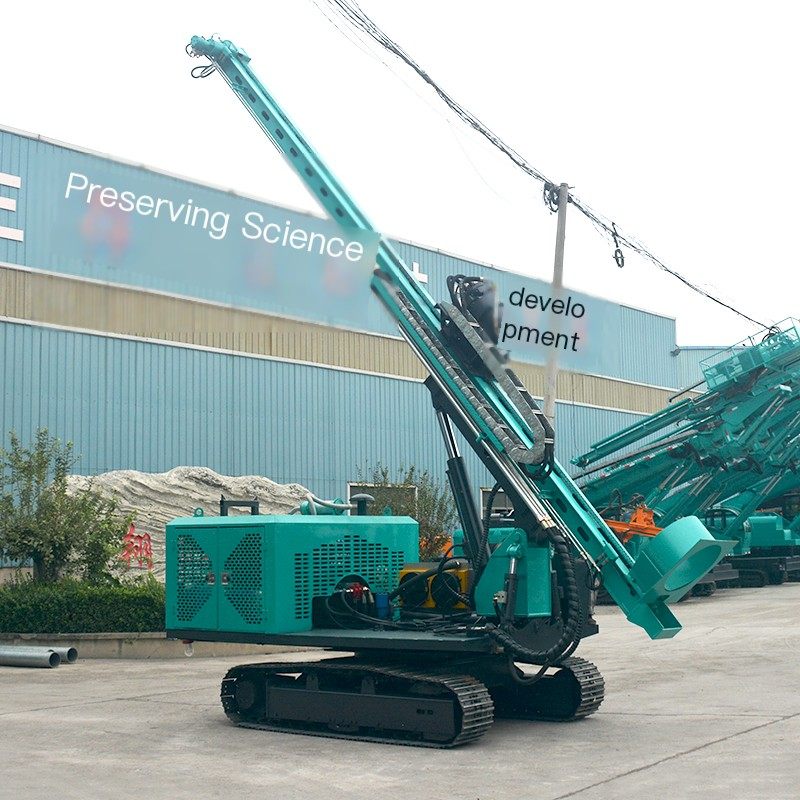 Crawler type photovoltaic pile driver, mountain rock drilling machine, spiral drilling machine, easy and flexible operation