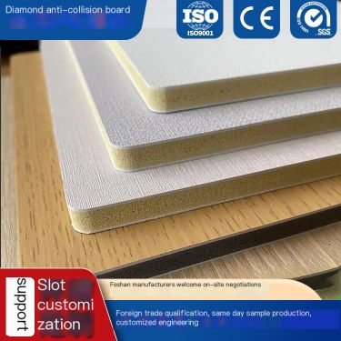 Diamond board ENF grade anti-collision wood veneer wall panel solid bamboo crystal bamboo wood fiber whole house decoration