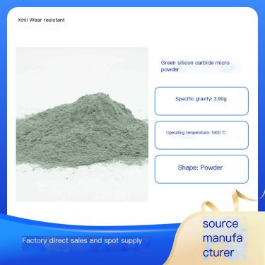 Xinli Wear resistant 4000 mesh green silicon carbide micro powder with high hardness, strong cutting ability, good thermal condu