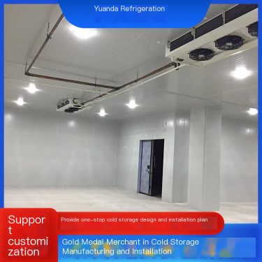 Construction and installation of commercial freezer, customized design and on-site installation of quick freezing freezer