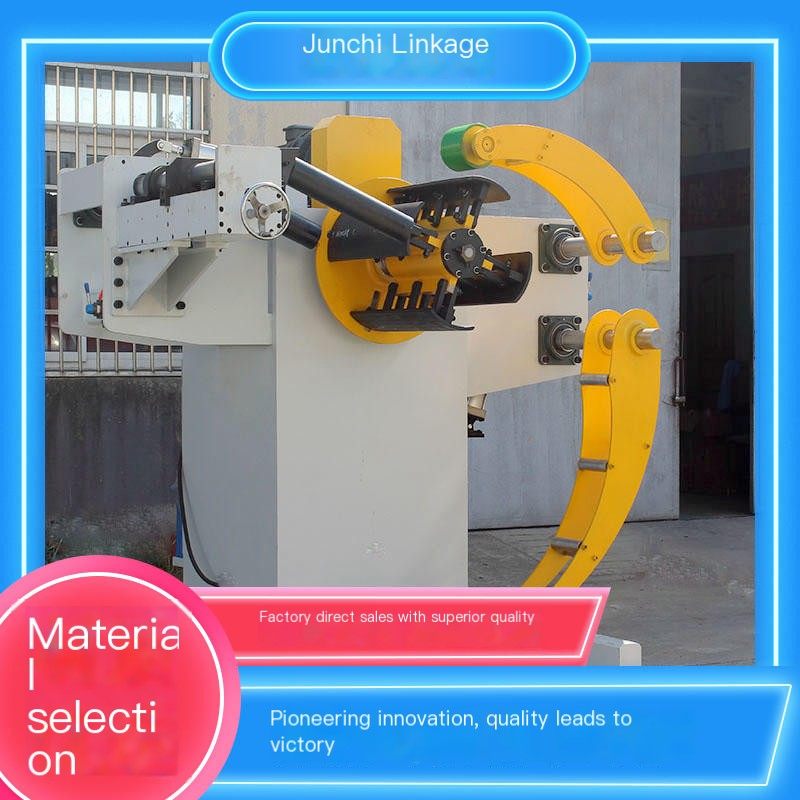 High conveying speed, wear-resistant and corrosion-resistant three in one material rack leveling and feeding machine