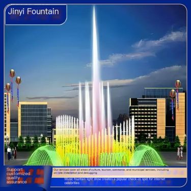 Jinyi Water Music Fountain Manufacturer Welding Process, Beautiful Styling, Diverse Styles Support Customization