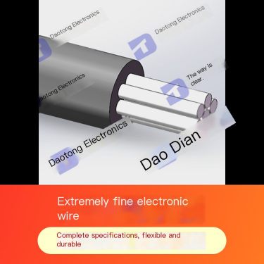 Extremely fine electronic wire with high flexibility and high temperature resistance suitable for precision instrument connectio