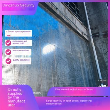 DZ9.5mm fiber cement composite steel plate explosion-proof wall manufacturer pharmaceutical factory lightweight explosion-proof