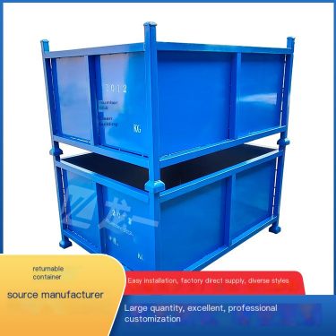 Metal Iron Turnover Box Turnover Basket Iron Frame Waste Box Custom Manufacturer Longyi Self operated