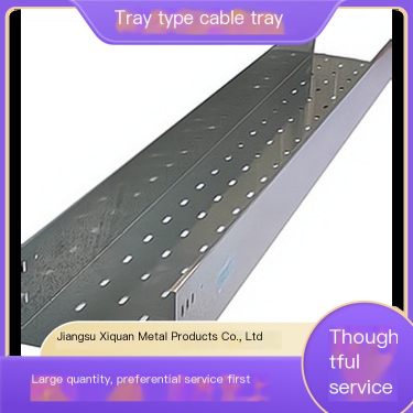 Tray type cable tray energy-saving concave convex corrugated structure with superior heat dissipation performance and convenient
