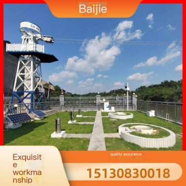 Tourist attraction hydrological smart tower with wind and corrosion resistance, multiple specifications of stable structure, Bai