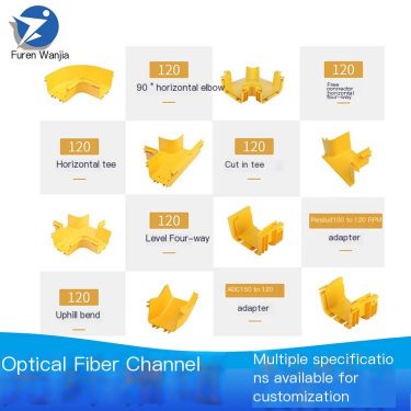 PVC channel fiber optic cable tray fireproof and flame-retardant cabinet installation with multiple specifications to choose fro