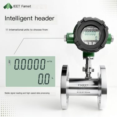 Famet methanol metal tube rotor cooling water flow meter turbine water flow sensor