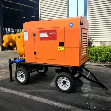 1000 cubic Cummins water pump large flow trailer pump flood control pump truck tire platform emergency water pump