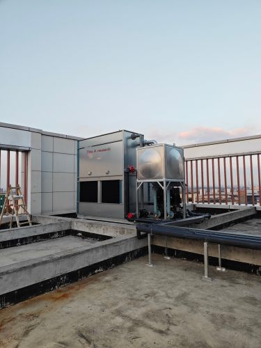 Our research's closed mixed flow cooling tower BY-HN-50T test box has clean and low maintenance water quality for cooling