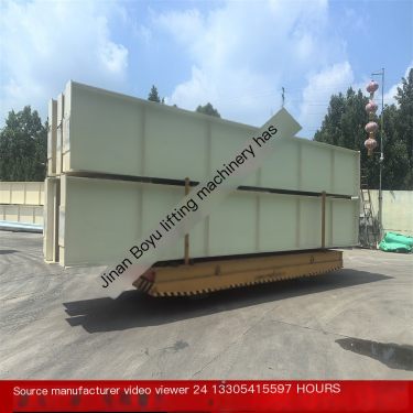 20 ton remote-controlled turning flatbed truck for Boyu trackless leveling car steel structure factory can be customized