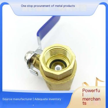 Double union copper ball valve DN25 manual hot melt water heating pipeline engineering with thickened inner and outer thread val