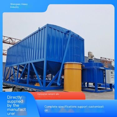 50 ton, 60 ton, 100 ton horizontal cement silo model with long service life and durability