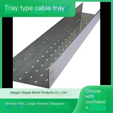 Tray type cable tray steel concave convex corrugated structure for heat dissipation and energy-saving installation is convenient