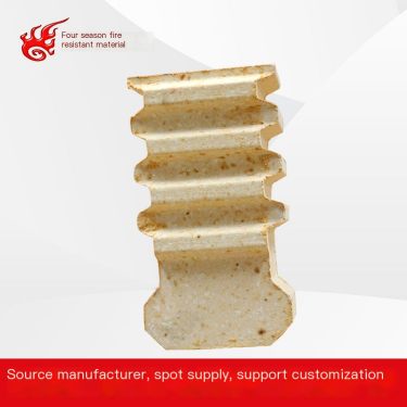 Anchor brick heating furnace top with refractory bricks and aluminum melting furnace hanging bricks with high strength and good